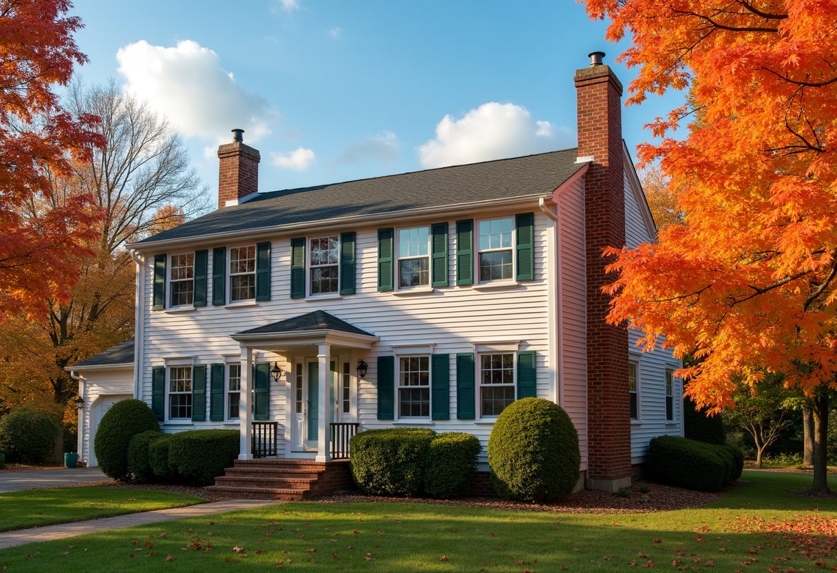 Two-storey home with a restored brick chimney — Puyallup